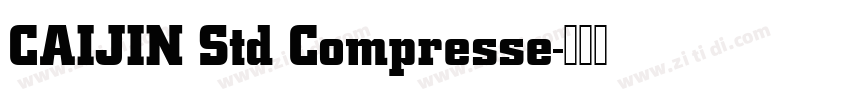 CAIJIN Std Compresse字体转换